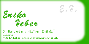 eniko heber business card